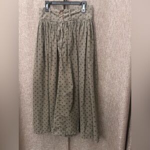 Esprit Tan/Olive Green Casual Skirt